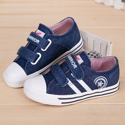 Baskets enfants en toile WARRIOR pour printemps - semelle caoutchouc Ref 1033998