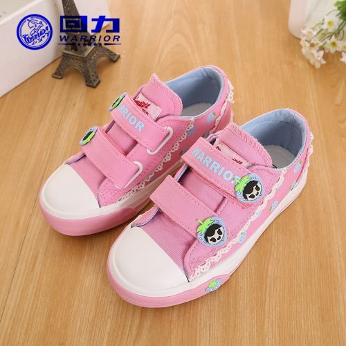 Baskets enfants en toile WARRIOR pour printemps - semelle caoutchouc Ref 1034002