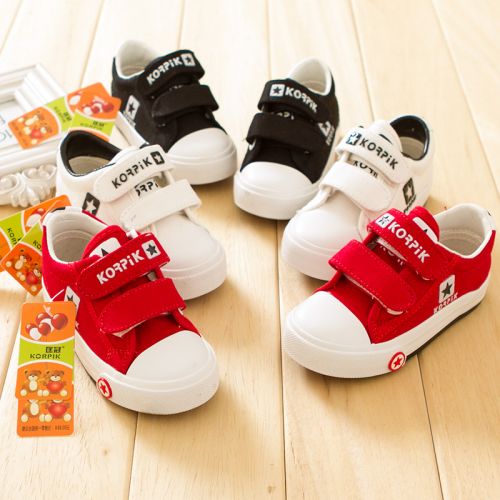 Baskets enfants en toile pour printemps - semelle caoutchouc Ref 1034089