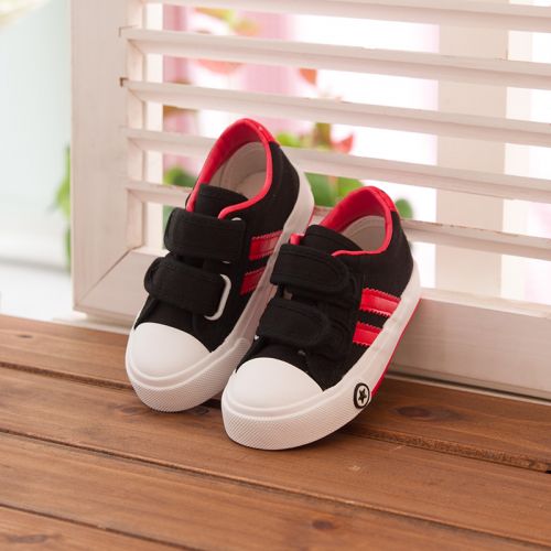 Baskets enfants en toile pour printemps - semelle caoutchouc Ref 1034155