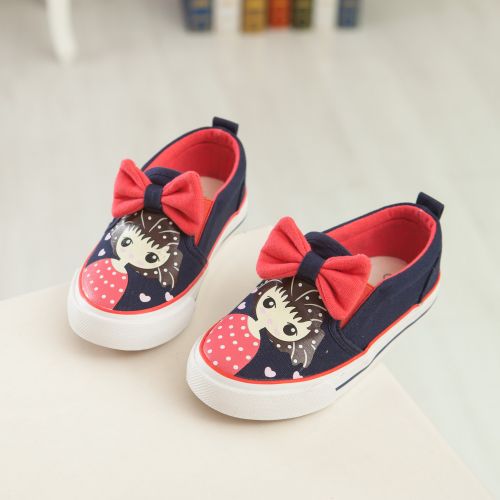 Baskets enfants en toile pour printemps - semelle caoutchouc Ref 1034174