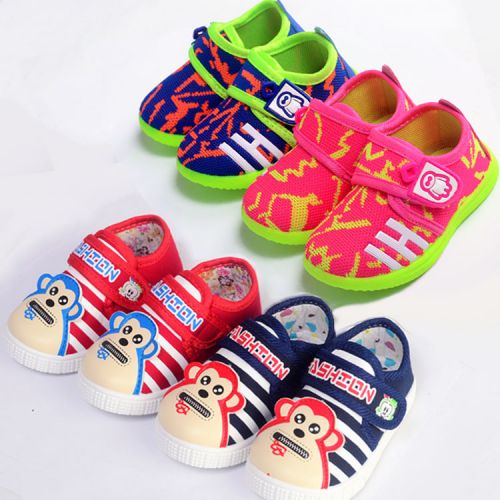 Baskets enfants en toile pour printemps - semelle caoutchouc naturel Ref 1034393