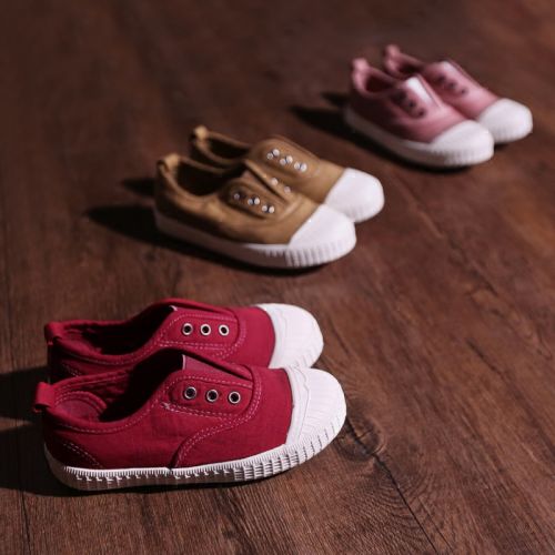 Baskets enfants en toile pour printemps - semelle Ref 1034647