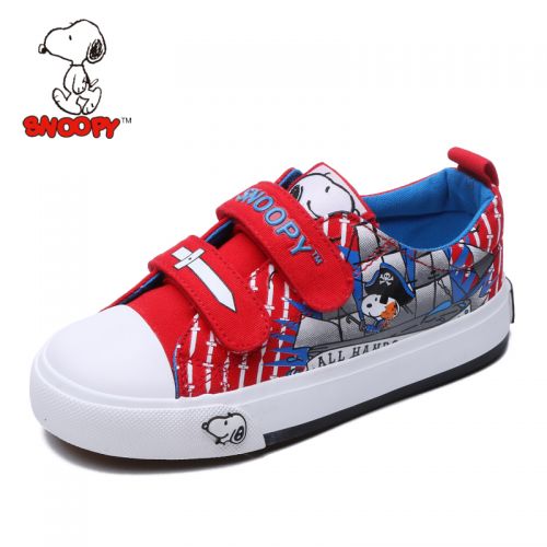 Baskets enfants en toile SNOOPY pour printemps - semelle vulcanisation Ref 1034782