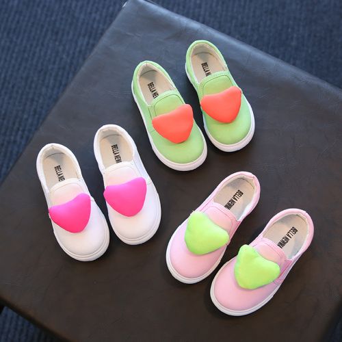 Baskets enfants en toile pour printemps - semelle caoutchouc Ref 1034933