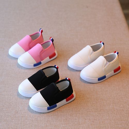 Baskets enfants en toile pour printemps - semelle caoutchouc Ref 987482