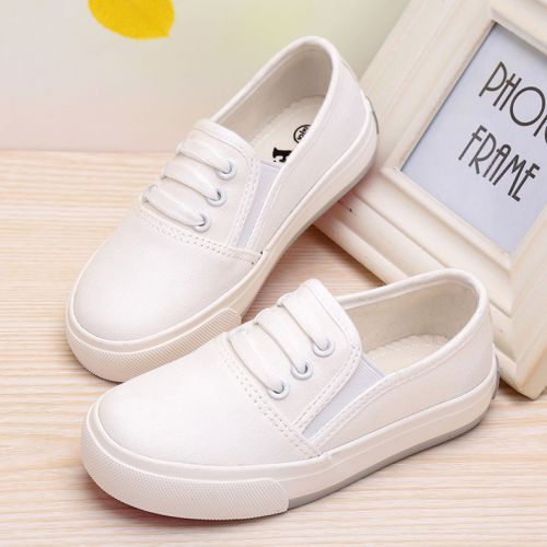 Baskets enfants en toile pour printemps - semelle caoutchouc Ref 987486