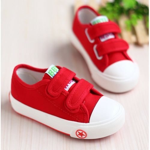 Baskets enfants en toile pour printemps - semelle caoutchouc Ref 987583