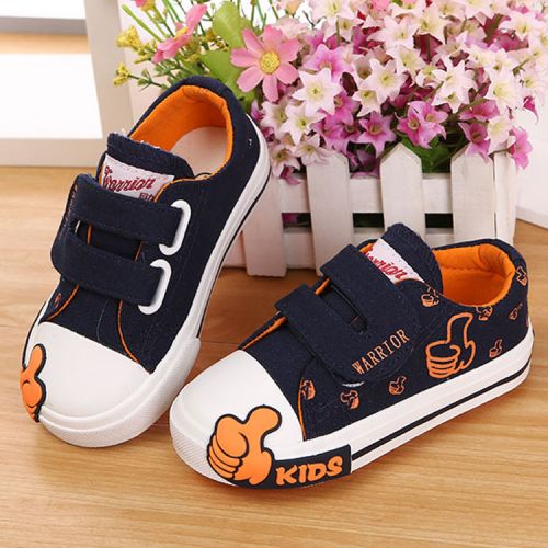Baskets enfants en toile WARRIOR pour printemps - semelle caoutchouc Ref 987613