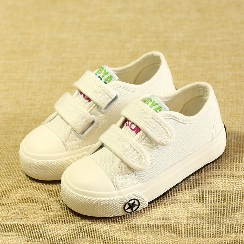 Baskets enfants en toile pour printemps - semelle caoutchouc Ref 987632