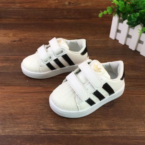 Baskets enfants en cuir synthétique pour Toute saison - semelle caoutchouc antidérapant Ref 987640