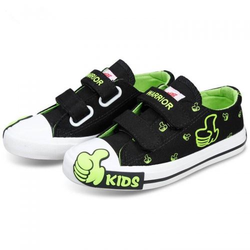Baskets enfants en toile WARRIOR pour printemps - semelle caoutchouc Ref 987724
