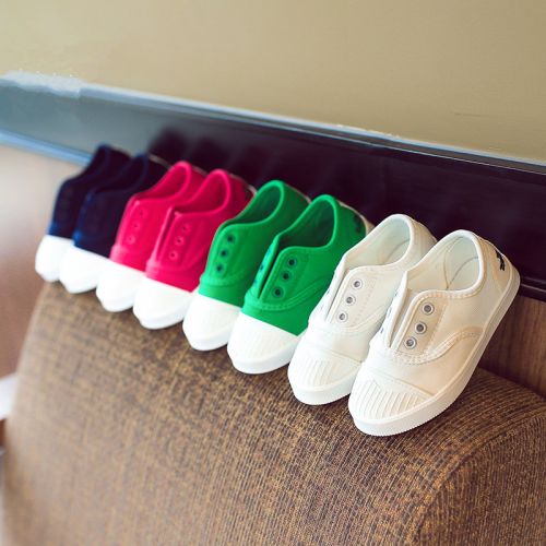 Baskets enfants en toile pour printemps - semelle caoutchouc naturel Ref 987746