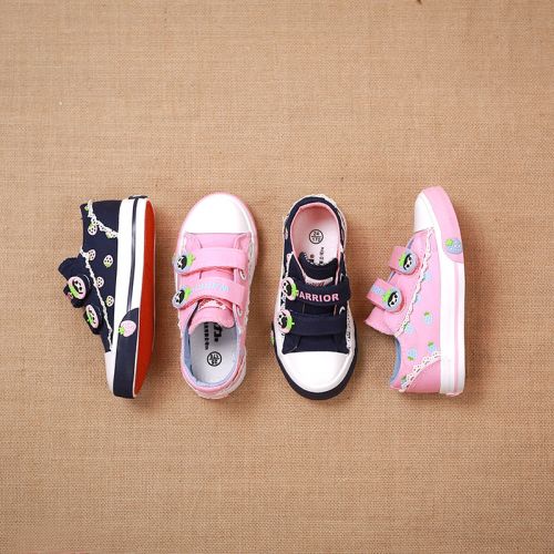 Baskets enfants en toile WARRIOR pour printemps - semelle caoutchouc Ref 987765