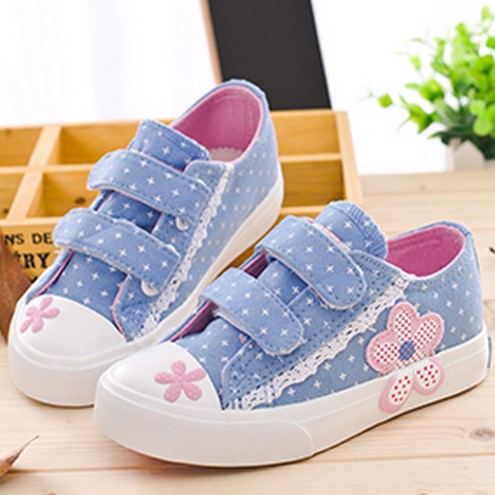 Baskets enfants en toile WARRIOR pour printemps - semelle caoutchouc Ref 987792