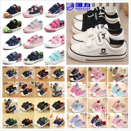 Baskets enfants en toile WARRIOR pour Toute saison - semelle caoutchouc Ref 987877