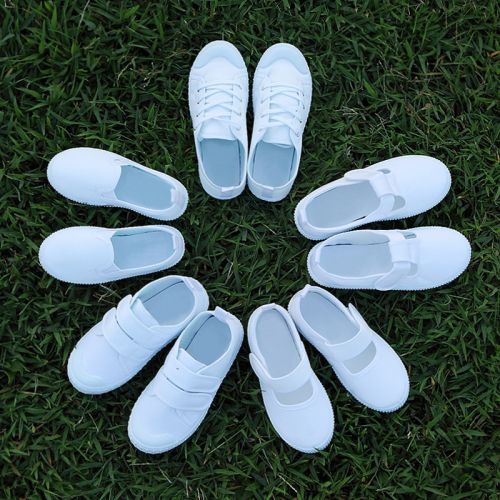 Baskets enfants en toile pour printemps - semelle caoutchouc Ref 987915