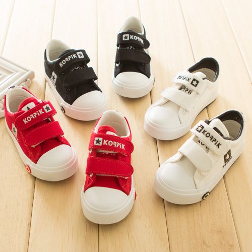 Baskets enfants en toile pour printemps - semelle caoutchouc Ref 987994