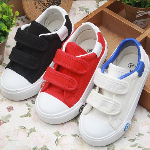 Baskets enfants en toile houppe pour printemps - semelle plastique Ref 988024
