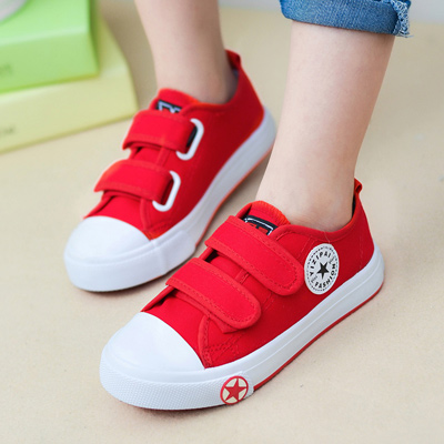 Baskets enfants en toile pour printemps - semelle caoutchouc Ref 988072