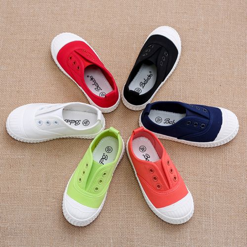 Baskets enfants en toile pour printemps - Ref 988203
