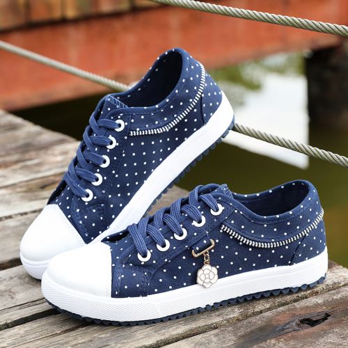 Baskets enfants en toile pour printemps - semelle caoutchouc Ref 988309