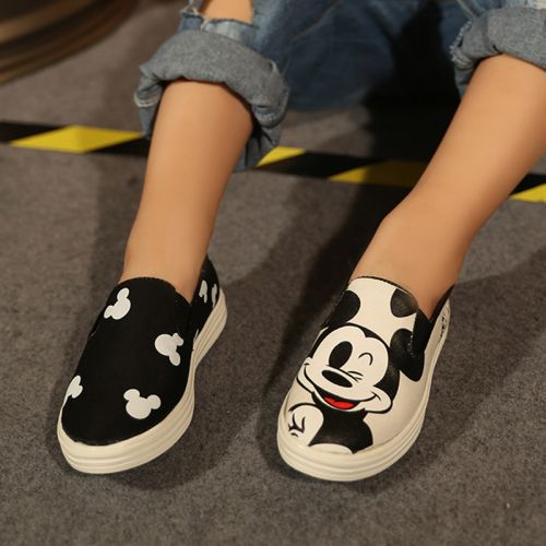 Baskets enfants en toile pour printemps - semelle caoutchouc Ref 988325
