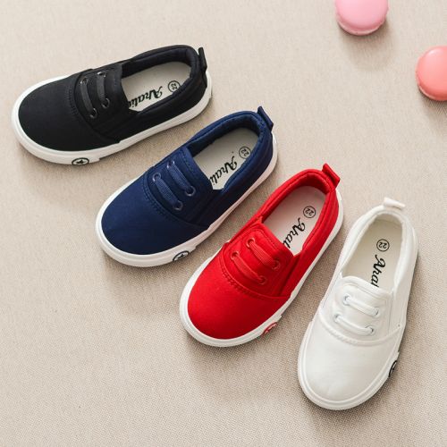 Baskets enfants en toile BALASMALLBEAR pour printemps - semelle caoutchouc Ref 988374