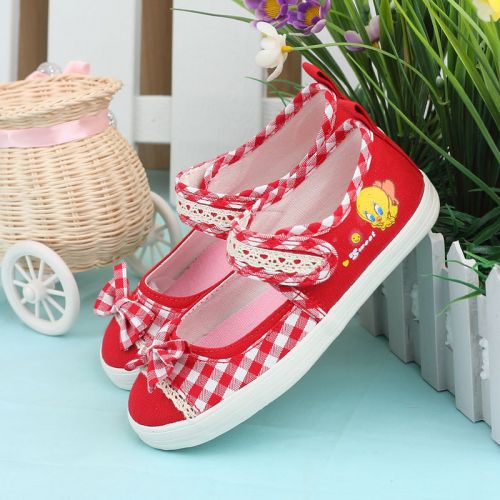 Baskets enfants en toile LOONEY TUNES pour printemps - semelle caoutchouc Ref 988376