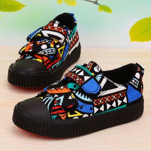 Baskets enfants en toile pour printemps - semelle caoutchouc naturel Ref 988388