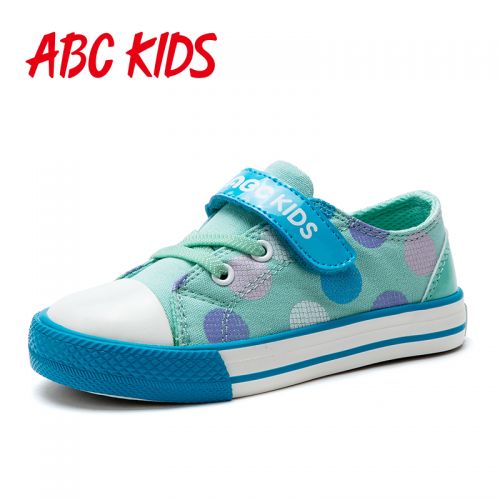 Baskets enfants en toile ABCKIDS pour printemps - semelle caoutchouc antidérapant Ref 988412