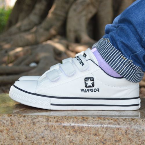 Baskets enfants en toile pour printemps - semelle caoutchouc Ref 988485