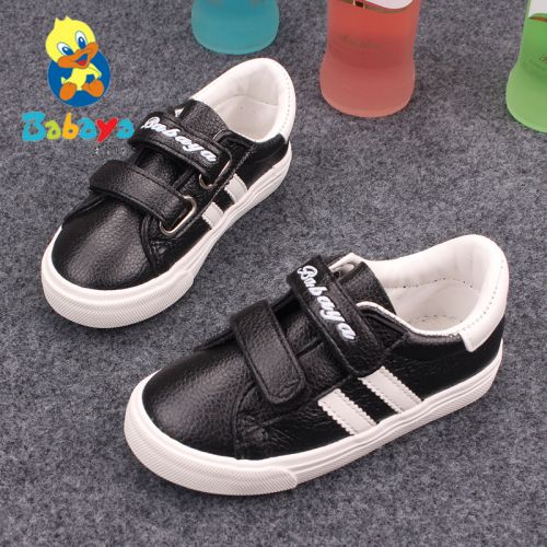 Baskets enfants en similicuir pour printemps - semelle caoutchouc Wear Ref 988488