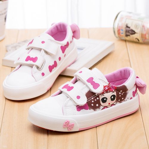 Baskets enfants en toile YEESHOW pour printemps - semelle caoutchouc Ref 988558