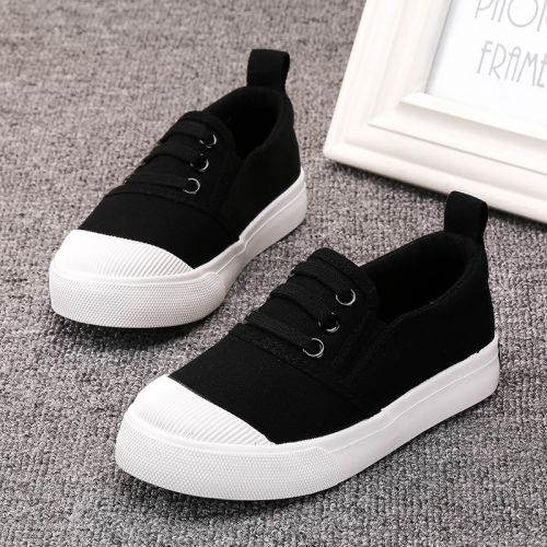 Baskets enfants en toile pour printemps - semelle caoutchouc Ref 988576