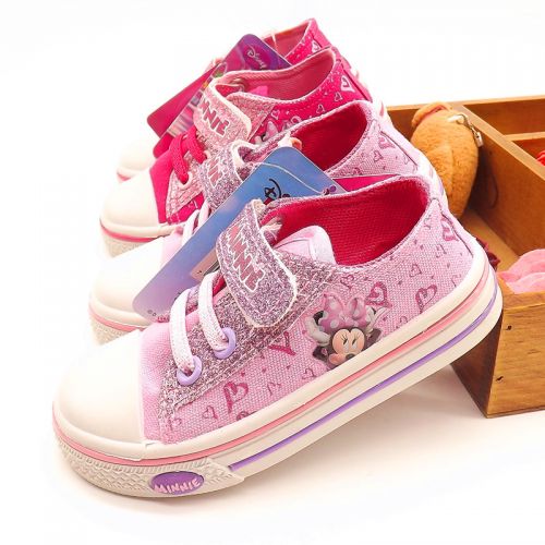 Baskets enfants en toile paillette pour printemps - semelle caoutchouc Ref 988619