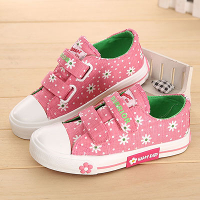 Baskets enfants en toile WARRIOR pour printemps - semelle caoutchouc Ref 988656