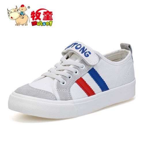 Baskets enfants en toile pour printemps - semelle caoutchouc Ref 988664