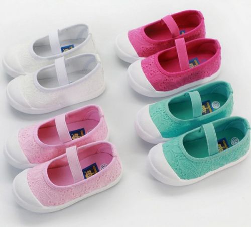 Baskets enfants en toile pour printemps - semelle caoutchouc Wear Ref 988668