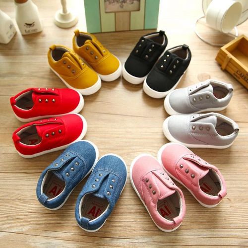 Baskets enfants en toile pour Toute saison - semelle caoutchouc Ref 988684