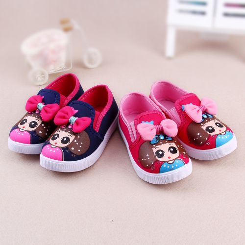 Baskets enfants en toile Flanger pour printemps - semelle caoutchouc Ref 988686
