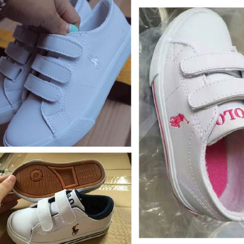 Baskets enfants en cuir synthétique pour Toute saison - Ref 988724
