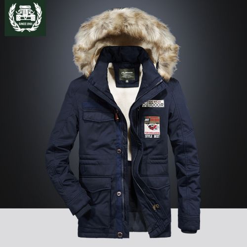 Blouson chaud pour Homme ZHAN en Coton - Ref 3113394