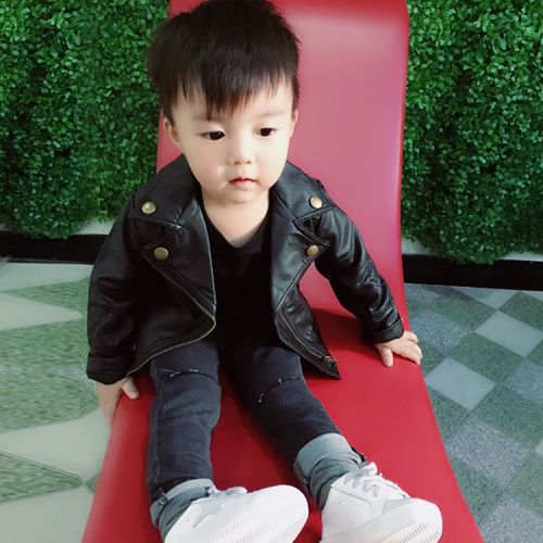 Blouson enfant en cuir PU - Ref 2159427