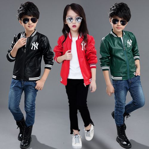 Blouson enfant en cuir PU - Ref 2159428