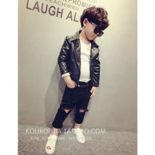 Blouson enfant en cuir PU - Ref 2159465