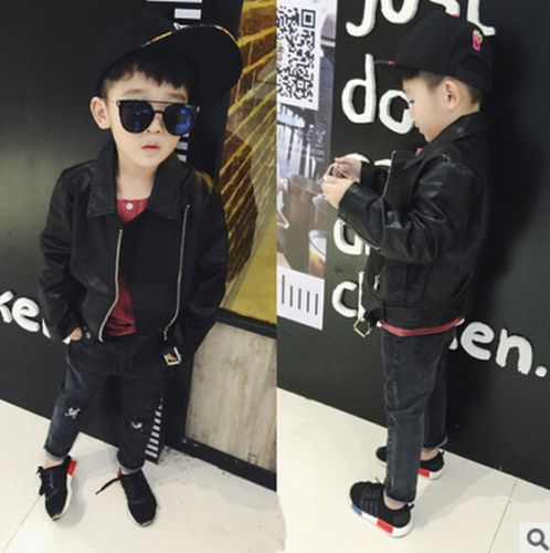 Blouson enfant en cuir PU - Ref 2159494