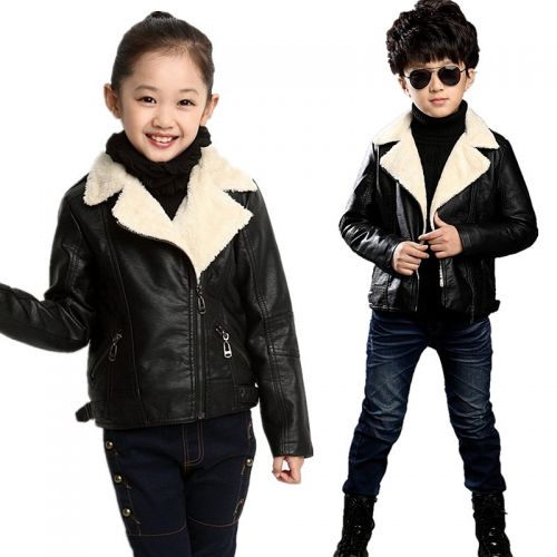 Blouson enfant en cuir PU - Ref 2159615