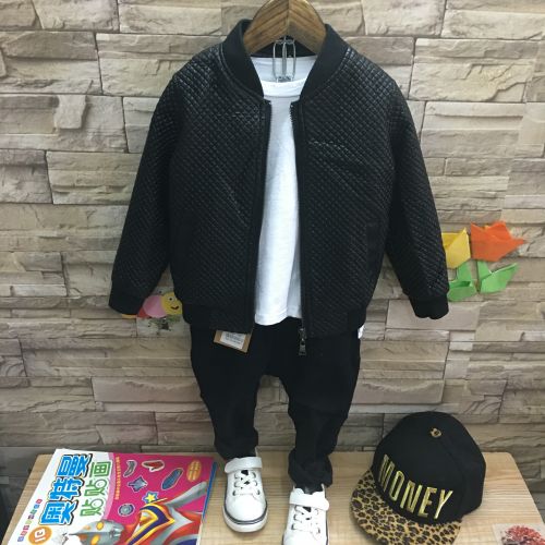 Blouson enfant en cuir PU - Ref 2159706