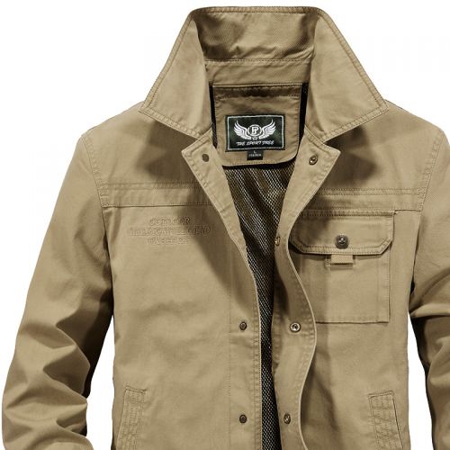 Blouson homme NIANJEEP manches longues en Coton - Ref 3116119
